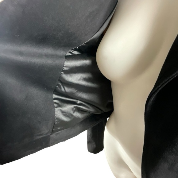 Philosophy Women Drape Front Moto Vegan Suede Jacket - Picture 5 of 13